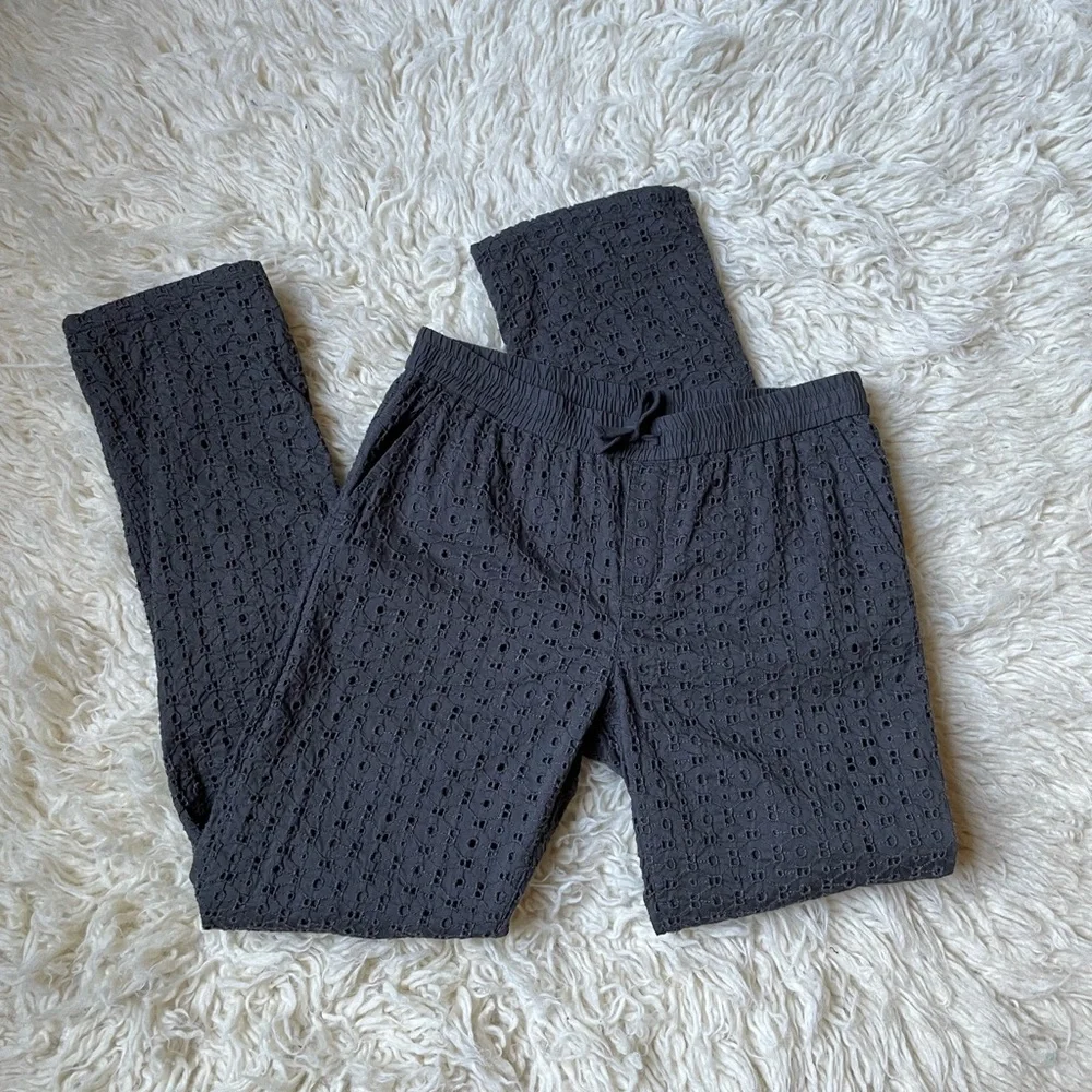 Gap Gray Crochet Pants Sz XL
